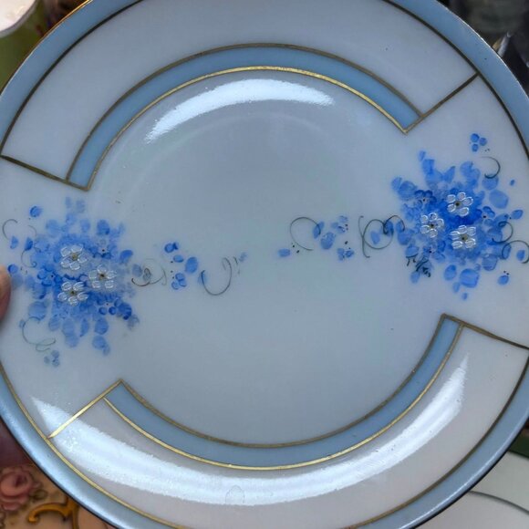 Vintage Wall Plate Trio – French Country & Early Deco Mix (Stouffer Hand-Painted - Picture 9 of 11